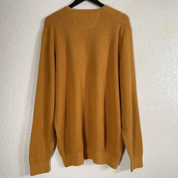 BRAX Rick Hi-Flex Honeycomb Knit Cotton Blend Crewneck Sweater Men's Size XXL - Picture 5 of 6